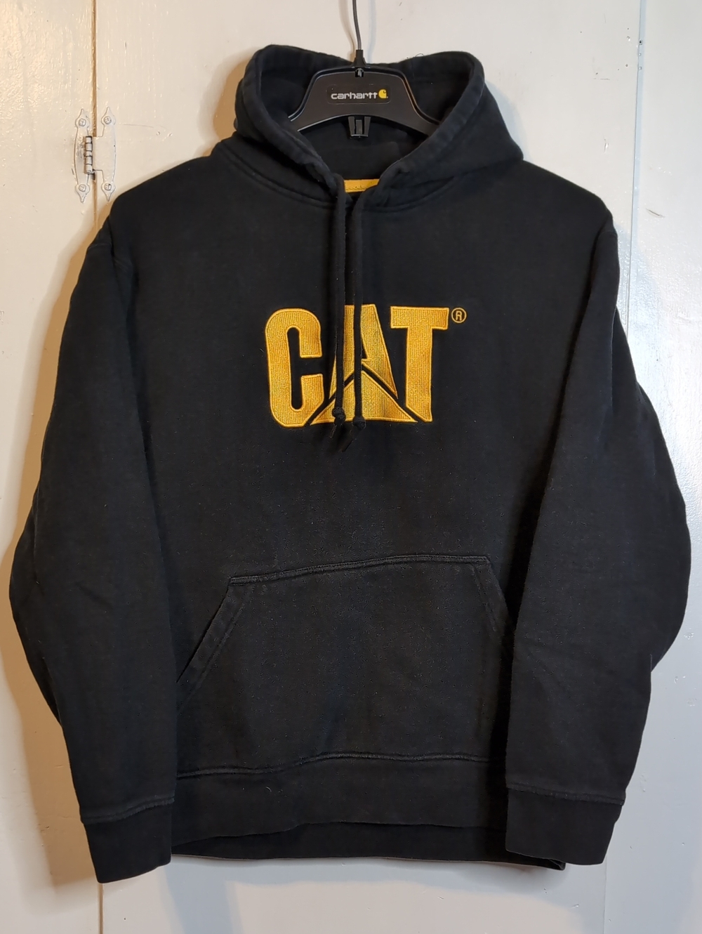 Black Caterpillar logo hoodie men's XL
